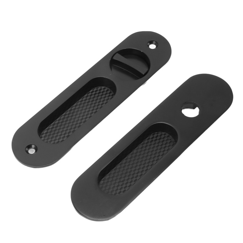 Pocket Lock Handle Invisible Light Weight Black Lock Circular Sliding