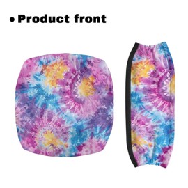 Uorisanigo Rollator Walker with Seat Cover Accessories Pink Tie-Dye Walkers for Seniors with Seat Gift Covers Soft Rollator Walker Seat and Backrest Covers Washable Walker Seat Covers for Ladies