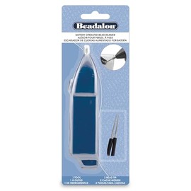 Beadalon Bead Reamer, Battery Operated Jewelry Making Tool, Blue