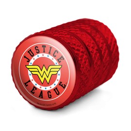 GRAPHICS & MORE Justice League Wonder Woman Athletic Logo Tire Rim Wheel Aluminum Valve Stem Caps