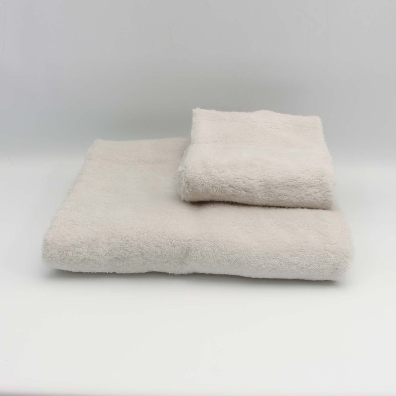 白雲 (hacoon) Boxed Face Towel Gray Beige
