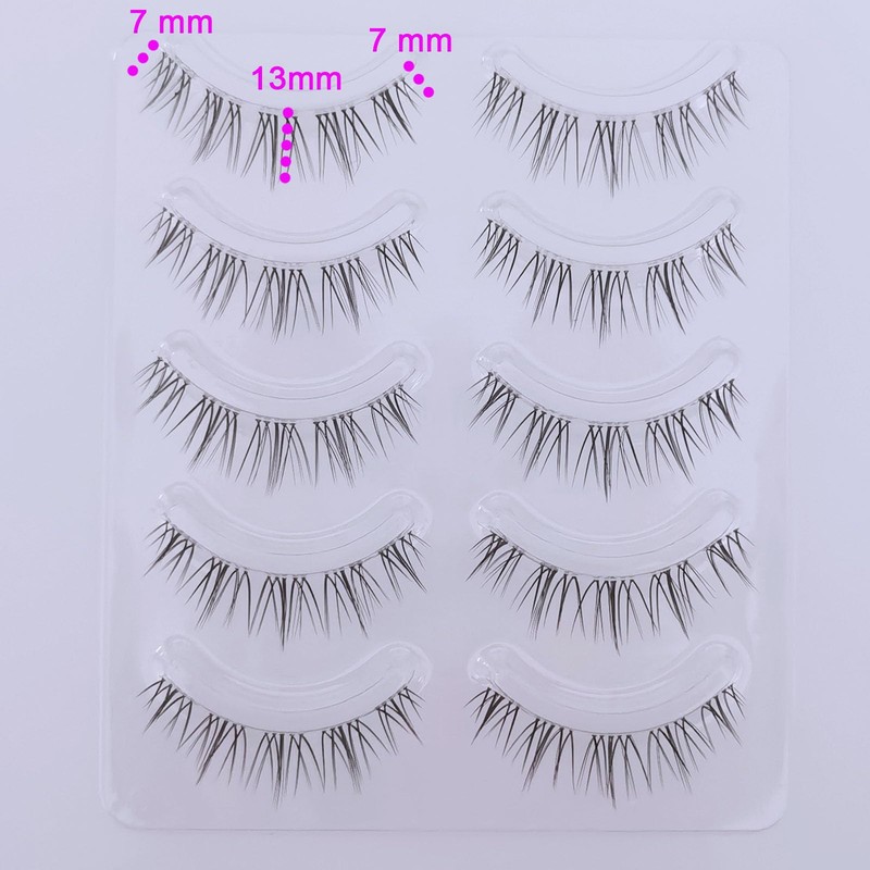 Bodermincer KT19 False Eyelashes, Natural Top Eyelashes, Popular, Handmade, Actress