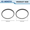 HZ-MONSTAR A/C Vent Ring Outer Trim Decoration Covers, Premium Aluminum