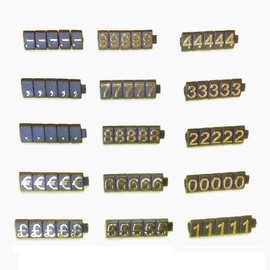 1 Price Cube Kit for Shop Display (340 Cubes, Gold on Black) PCUGD