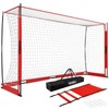 RINREA Portable Soccer Goal 12x6Ft, Collapsible Soccer Goal Net Metal