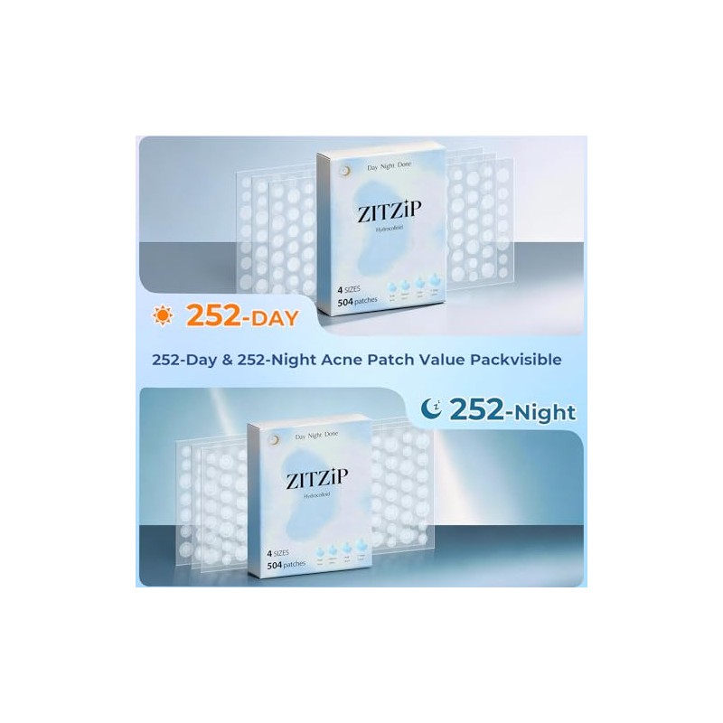Ultra-Thin Hydrocolloid Pimple Patches - 504 Count