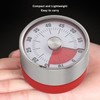 Mechanical Countdown Timer 60 Minute Magnetic Stainless Steel Visual Kitchen