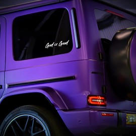 God is Good Decal Vinyl Sticker Auto Car Truck Wall Laptop | White | 5.5" x 1"