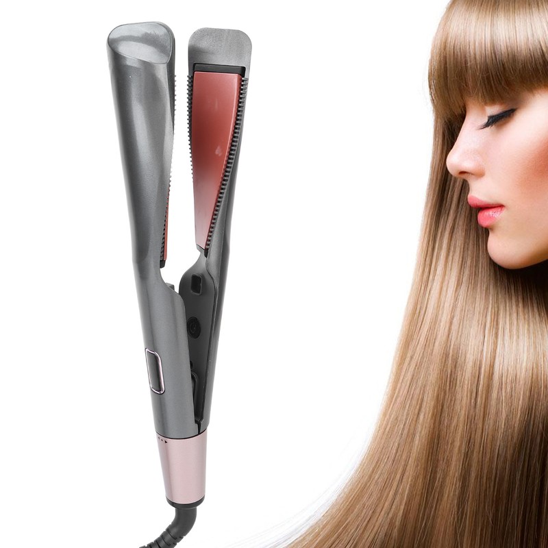 Hair Straightener Curler Professional Temperature Adjustable LCD Curling Iron for