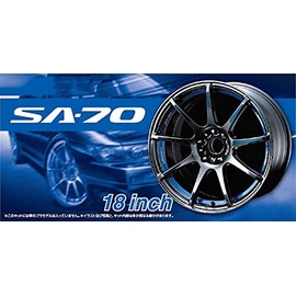 Aoshima Bunka Kyozai 1/24 The Tuned Parts Series No. 72 Weds Sports SA-70 18 Inch Plastic Model Parts