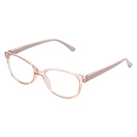 Sofia Vergara x Foster Grant Women's Alicia Blue Light Multi Focus Reading Glasses Square, Rose, 50 mm + 1.75