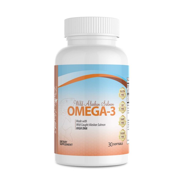 Dr.Colbert's Wild Alaskan Salmon Omega-3 Containing Natural Sources of Omega-3, DHA & EPA - Formulated by Dr. Don Colbert
