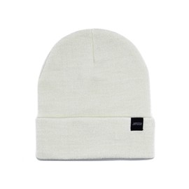 JHPCCSH Beanie Hat for Men and Women Winter Warm Hats Knit Slouchy Cuffed Cap dad Gifts Warm Stocking Hats Fashion Ski Hat (US, Alpha, One Size, Soft White)