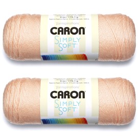 Bulk Buy: Caron Simply Soft Yarn Solids (2-Pack) (Light Country Peach)