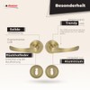 DOMINO DOOR HANDLE SET NOVA-R M3 BRONZE BB / LOCK