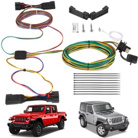 Replace for Blue Ox EZ Light Wiring BX88368 - Towing Wiring Harness kit for Jeep Willys 2021-2025 Wrangler JL 2018-2025 & Gladiator 2020-2025 Towed Vehicle Wiring Kit with Dielectric Grease