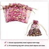 MECCANIXITY Organza Bag 4" x 6", Sheer Heart Mesh Bags