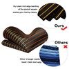 ROBERTO GABBANI Mens Rust Gold Black Tie Pocket Square Cufflinks