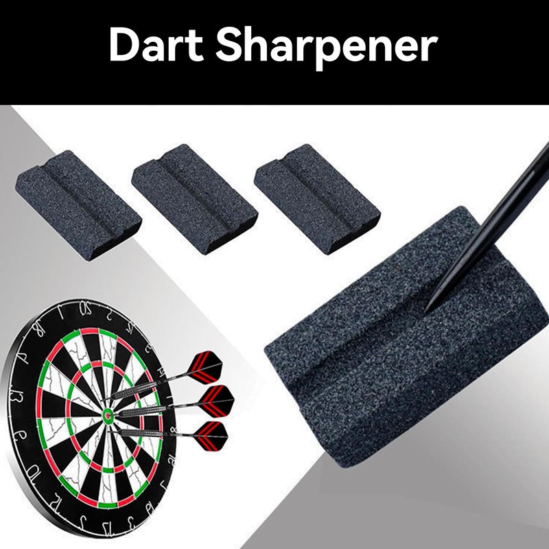 FEZTGVOFA 4 Pack Darts Sharpener, Darts V-Sharp Sharpening Stone, DartsS