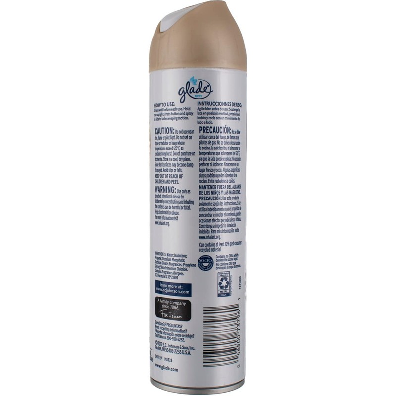 Glade Air Freshener Spray Cashmere Woods 8 Oz (Pack of