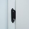 JQK 1/2 Inch Overlay Cabinet Door Hinges Black, 50 Pack