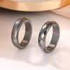 DOITOOL Creative Hematite Rings, Hematite Stone Rings, Practical Finger Rings,