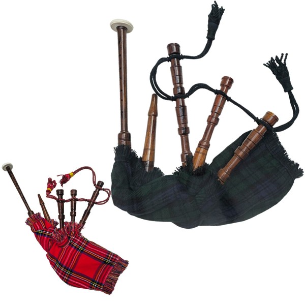Tartancity Bagpipe for Kids with 2 Reeds Highland Mini Bagpipes