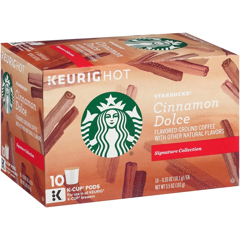 Starbucks Flavored Coffee K-Cup Pods, Cinnamon Dolce, 10 CT (Pack