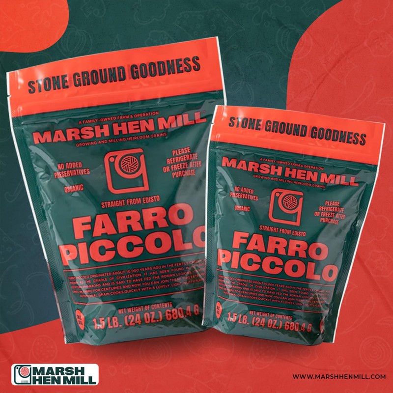 MARSH HEN MILL Farro Piccolo Semi Pearled Ancient Grains |