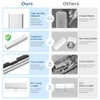 Estuche de aluminio para cepillos de dientes, plata, Breite Version,