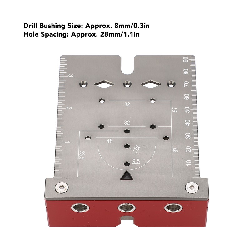 Hinge Hole Drilling Locator Aluminum Alloy Cabinet Door Hinge Mounting