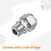 sourcing map Compression Fitting 18mm Tube OD x 1/2" NPT