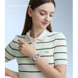 GOLDEN MAPLE Women‘s Watch Swiss Quartz Movement Watch for Women Leather Watch - Macaron Series (Peach)