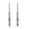 Bonsicoky 2 Pcs 6-32NC Combination Tap and Drill Bit, Multi