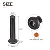 DTGN 20pcs 1/4-20x1-1/4" Button Head Socket Cap Screw Machine Carbon