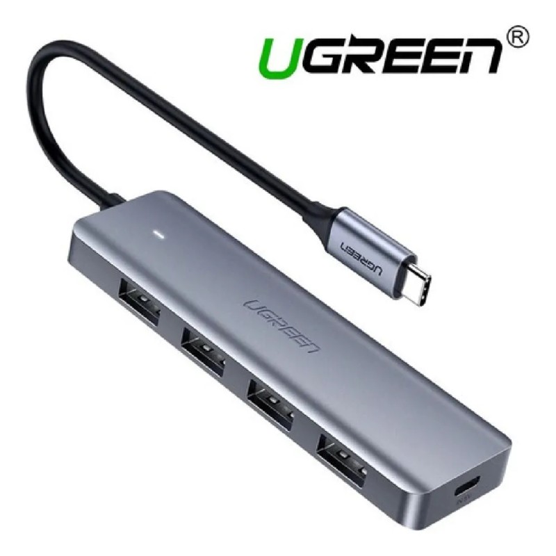Hub Usb C Ugreen 4 En 1 Multipuerto 4 Puertos