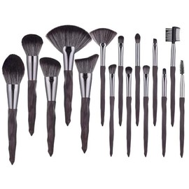 Juego de 15 brochas de maquillaje de calidad, brochas sintéticas premium para base, polvos, rubor, iluminador y corrector, kit de viaje.              