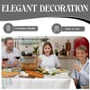 Majestic Giftware Linen Look Polyester Tablecloths for Rectangle Tables |