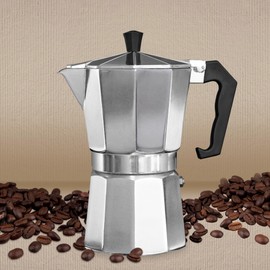 Fino Stovetop Espresso Coffee Maker, Brews up to 6 Servings