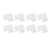 8pcs LED Strip Light Connector Professional Transparent 3Pin L Shaped