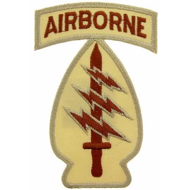 EEINC ARMY SPECIAL FORCES AIRBORNE (SUBDUED) Embroidered Shoulder Patch 3" (0782)