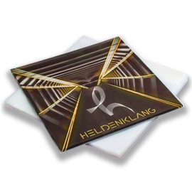 Heldenklang® 12 Inch Record Sleeves - Slim - 80 μm LP Protective Cases - Very Transparent - Made in Germany - Pack of 50