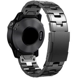 synsing 26mm Titanium Metal Quick Release WatchBand Compatible for Fenix 8 51mm/Enduro 3 51mm/Fenix 6X Pro/7X Pro/5X Plus,22mm Band for Fenix 8 47mm/E 47mm/Fenix 6 Pro/7/5 Plus/EPIX 2/Forerunner 965