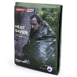 Emergency Zone HeatSaver Survival Blanket Inflatable Design for Maximum Insulation and Heat Retention | 1 Pack