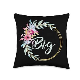 Little Pledge Rush Alumnae Family Reveal Party Fun Big Little Sorority Week Reveal College Sister Recruitment Throw Pillow, 16x16, Multicolor