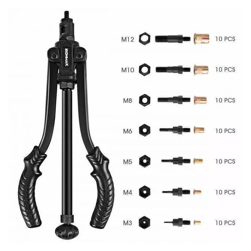 Unbranded 14” Rivet Nut Setter Tool Kit with Case