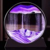 Toolzia 3D Moving Sand Art Picture - Round Glass Deep