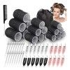 60 Tubos Para Rizar Cabello Abrazadera Plástica Para Cabello