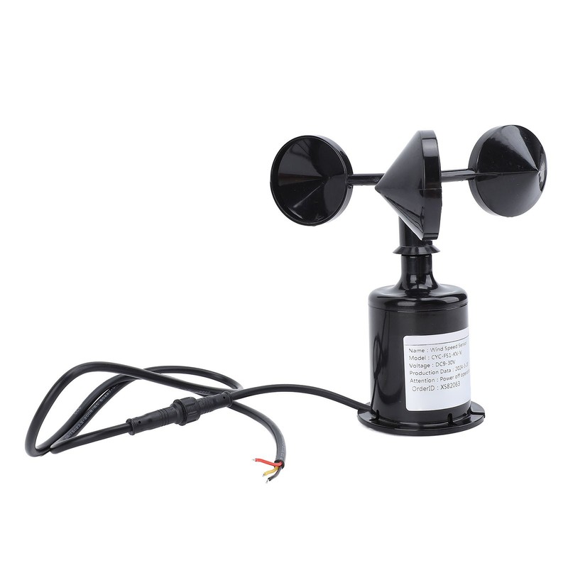 3 Cups Wind Speed Sensor Ultrasonic Sensor Weather Resistant High