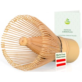 Original Matcha Broom with 100 Bristles, Handmade from Bamboo for Traditional Matcha Tea Preparation